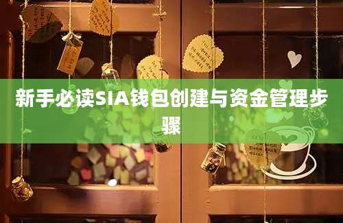 新手必读SIA钱包创建与资金管理步骤