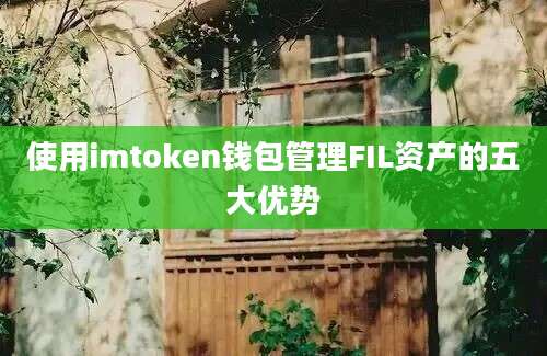 使用imtoken钱包管理FIL资产的五大优势