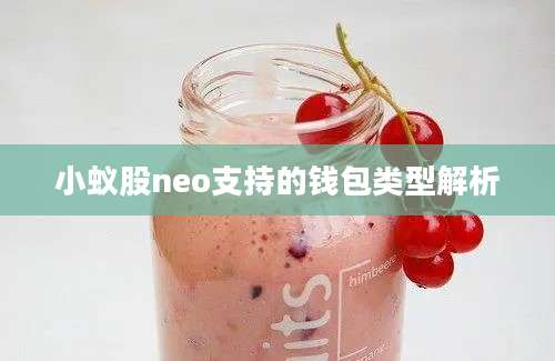 小蚁股neo支持的钱包类型解析