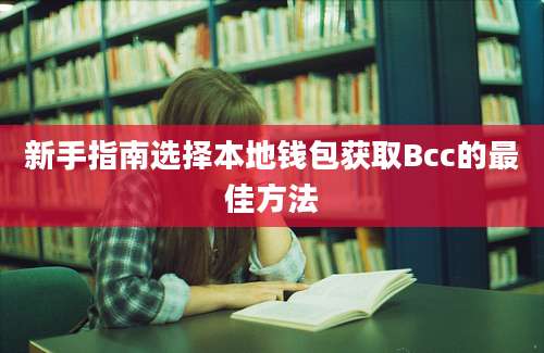 新手指南选择本地钱包获取Bcc的最佳方法