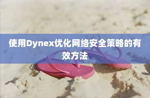 使用Dynex优化网络安全策略的有效方法