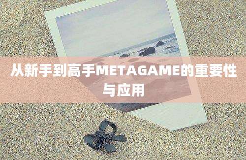 从新手到高手METAGAME的重要性与应用