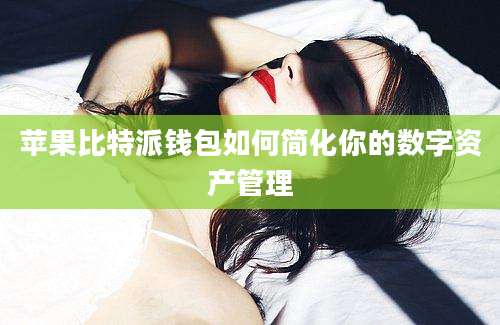 苹果比特派钱包如何简化你的数字资产管理