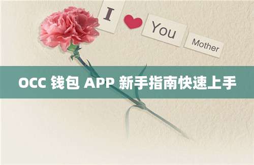 OCC 钱包 APP 新手指南快速上手