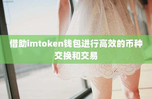 借助imtoken钱包进行高效的币种交换和交易