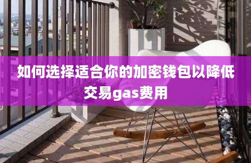 如何选择适合你的加密钱包以降低交易gas费用